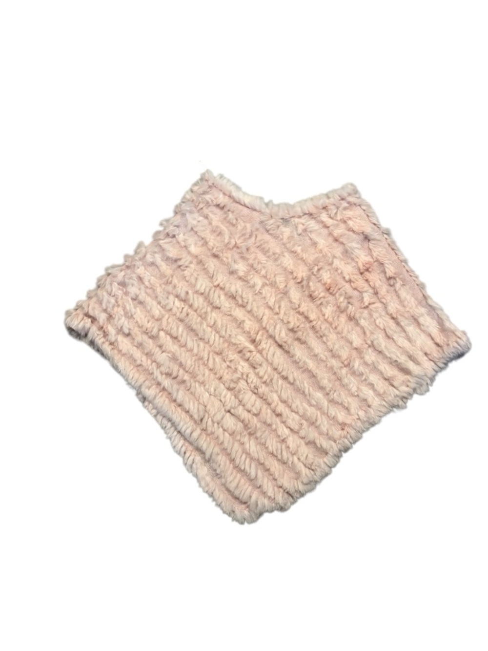 Rivet g-III apparel vintage rabbit fur shawl pink cape